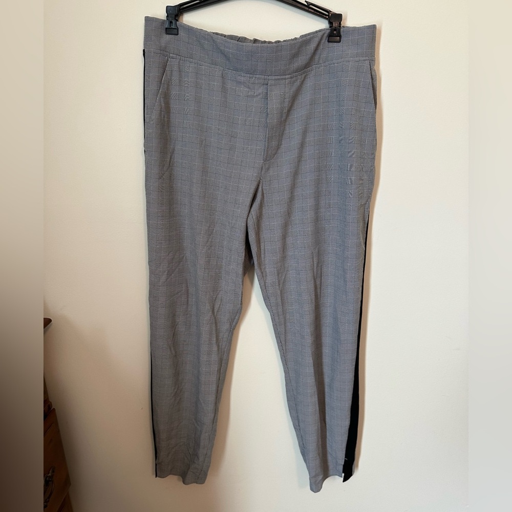 Athleta Women’s Brooklyn Plaid Pants, Size 12, Like New Condition